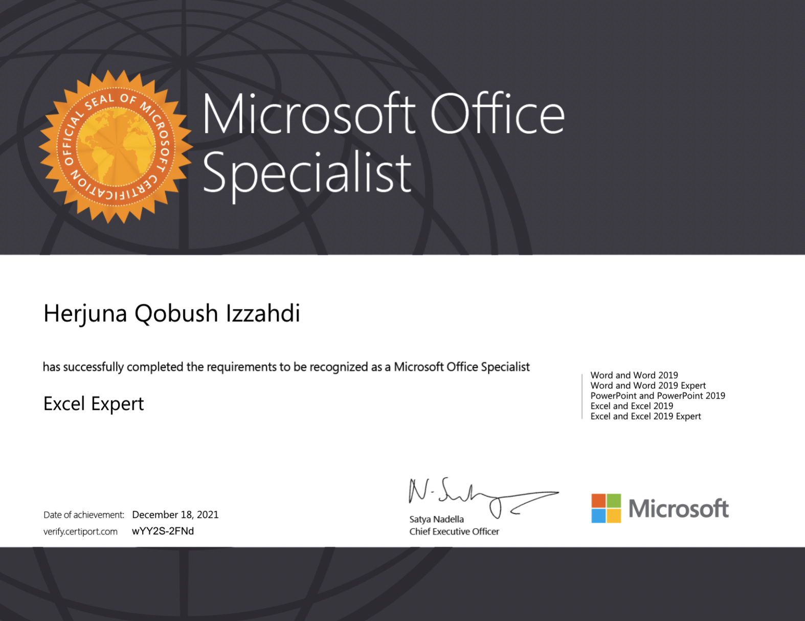 MOS Excel・Excel expert・PowerPoint・Word Microsoft Office Specialist: Microsoft Excel Expert (Office